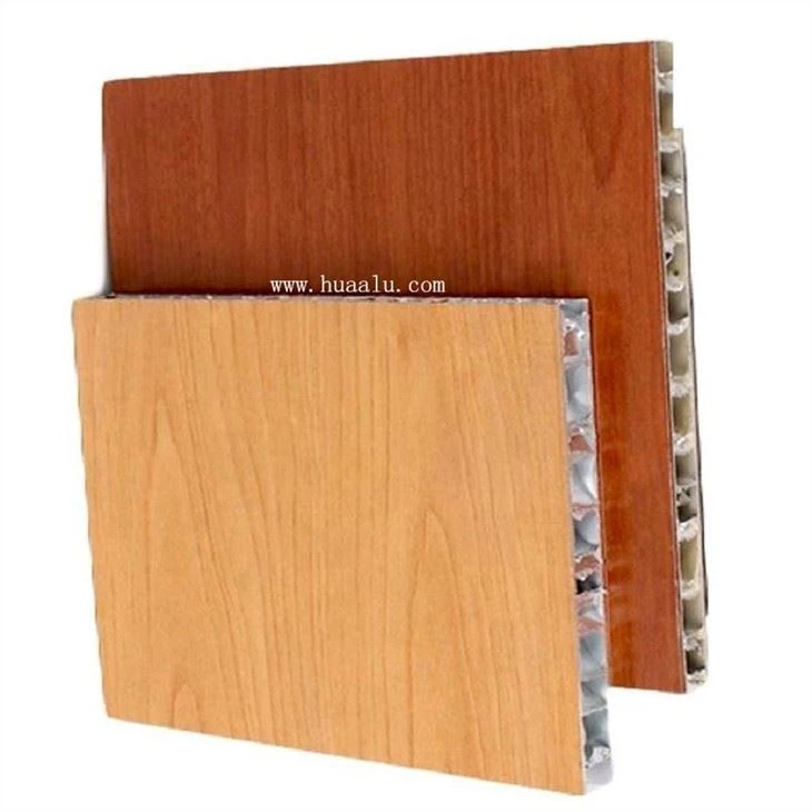 Drewniany aluminiowy panel o strukturze plastra miodu